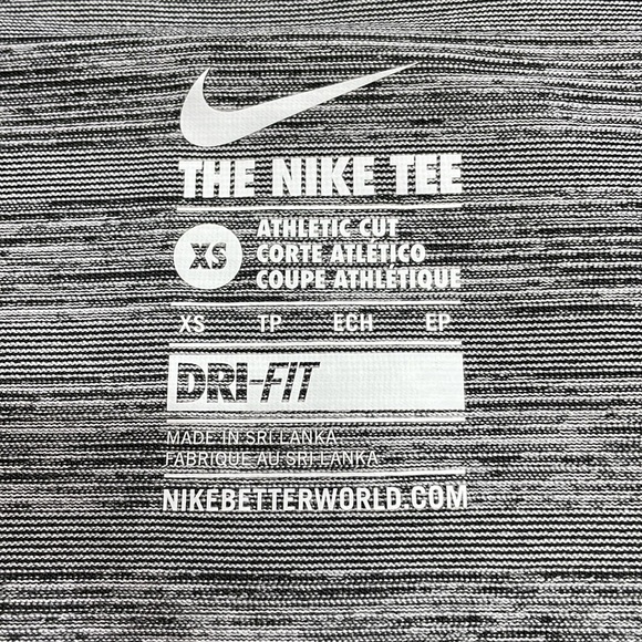 Nike V-Neck Grey Tee Shirt - Picture 6 of 8
